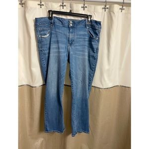 American Eagle boyfriend jeans, size 20.